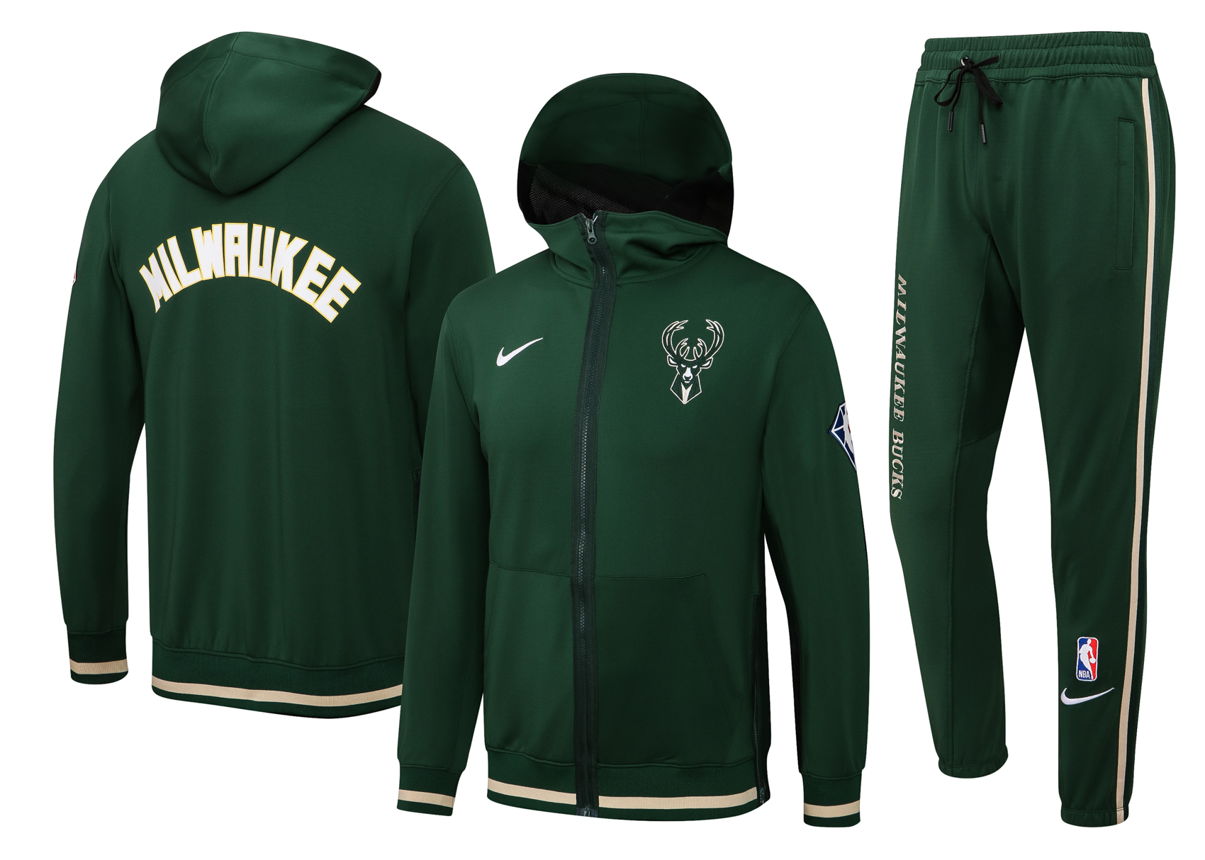 Men Milwaukee Bucks green  2024 NBA Nike Training suit->golden state warriors->NBA Jersey